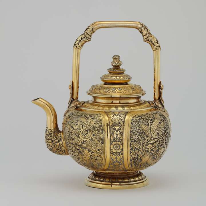 Silver-Gilt Teapot (kar nam ton) or Water-Pot (kanam)